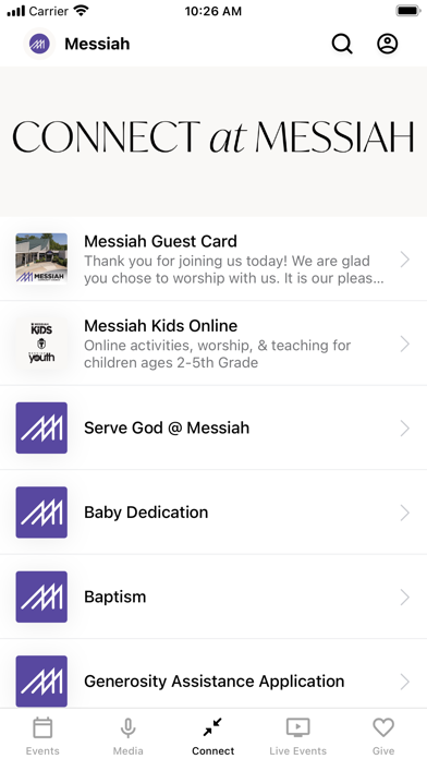 Messiah Community Church Screenshot