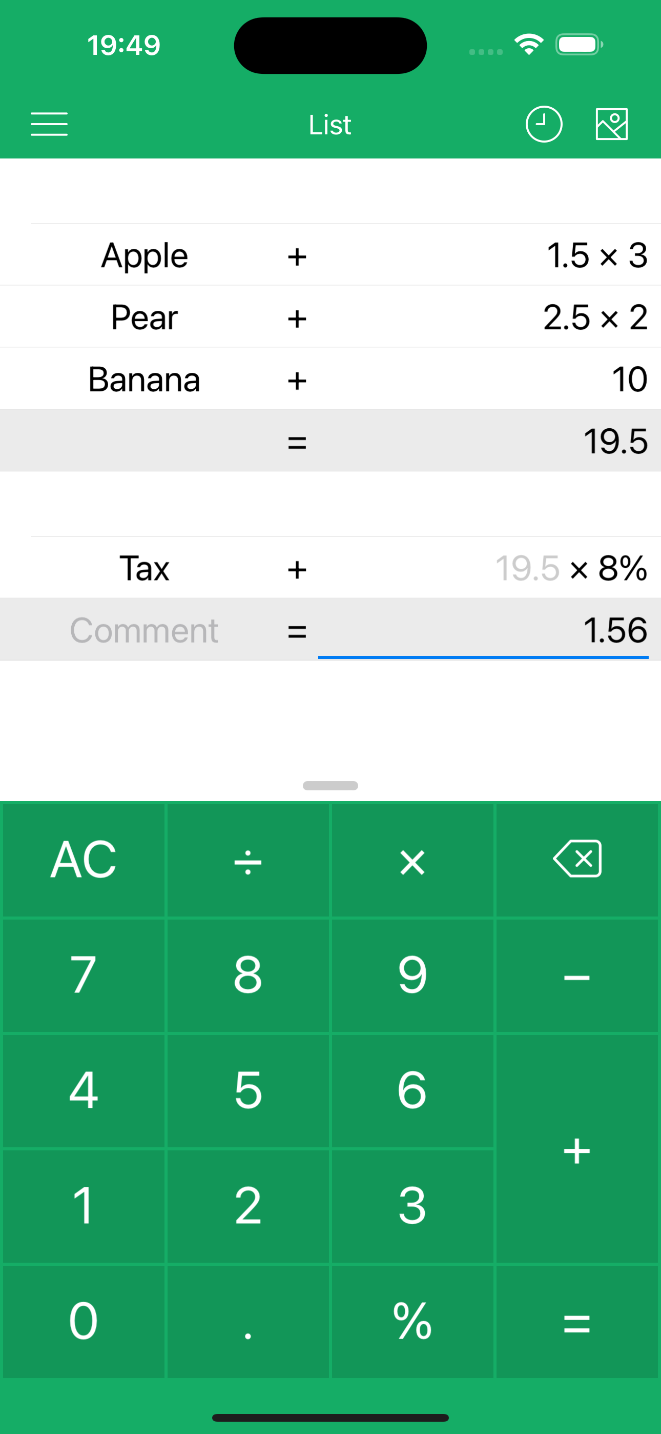BCalc - a daily calculator