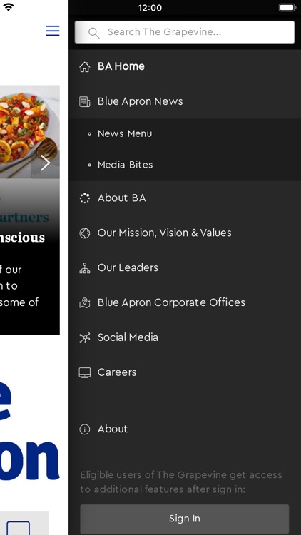 The Grapevine for Blue Apron