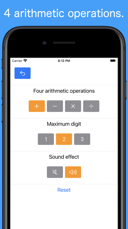 #3. 1 Minute Mental Arithmetic (iOS) Podle: Hirokazu Uno