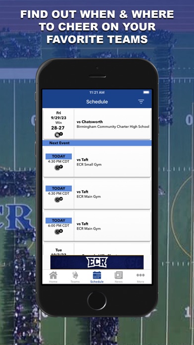 ECR Athletics Screenshot