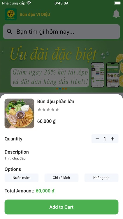 Bún đậu VI DIỆU screenshot-3