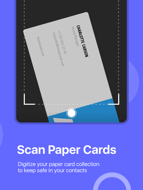 RAPID - Business card maker iPad screenshot 2 - Business app