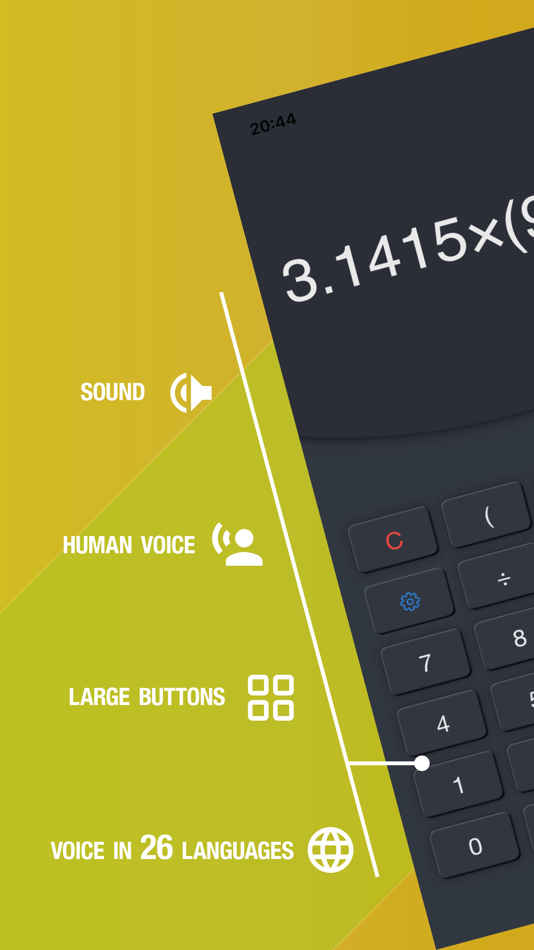 #1. Number Talking Calculator Plus (iOS) Podle: 泽华 孙