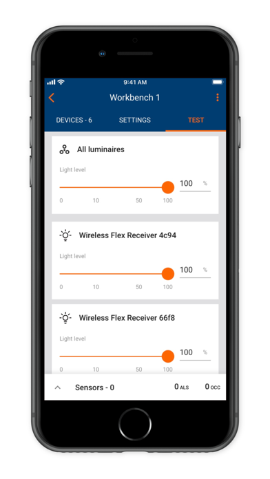 Fluence Wireless Flex Screenshot