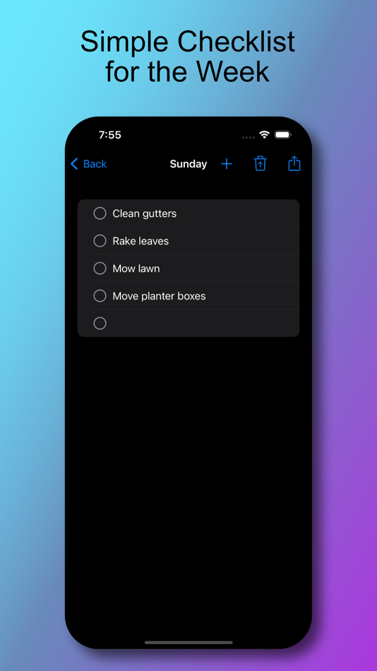 #2. Simple Week Checklist (macOS) 由: Ebey Tech LLC