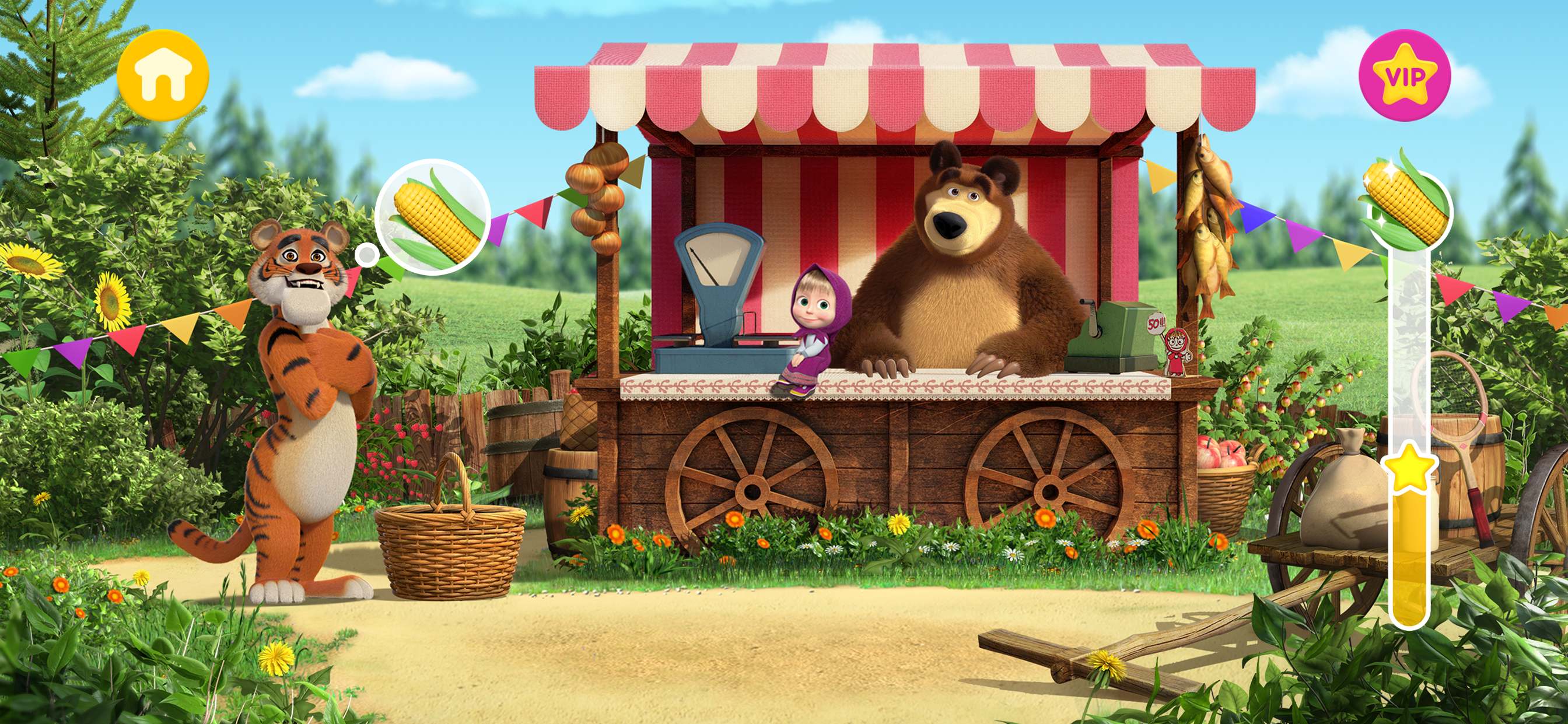 Masha and the Bear: Farm Games