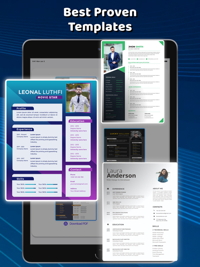 Resume Builder  CV Templates