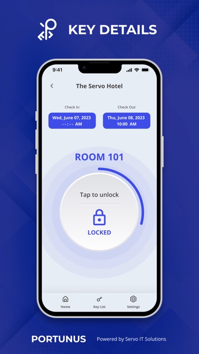 Portunus Digital Key Screenshot