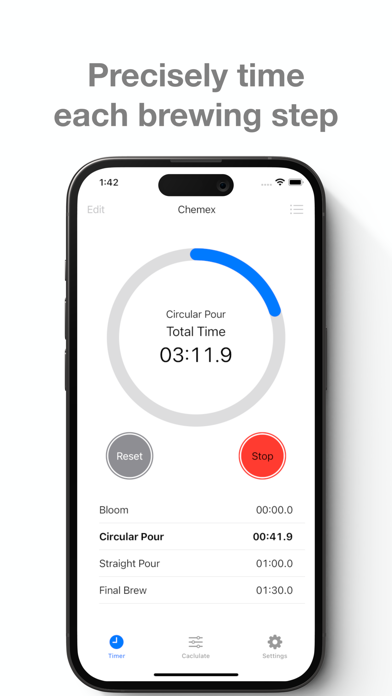 Easy Coffee Timer - Pour Over Screenshot