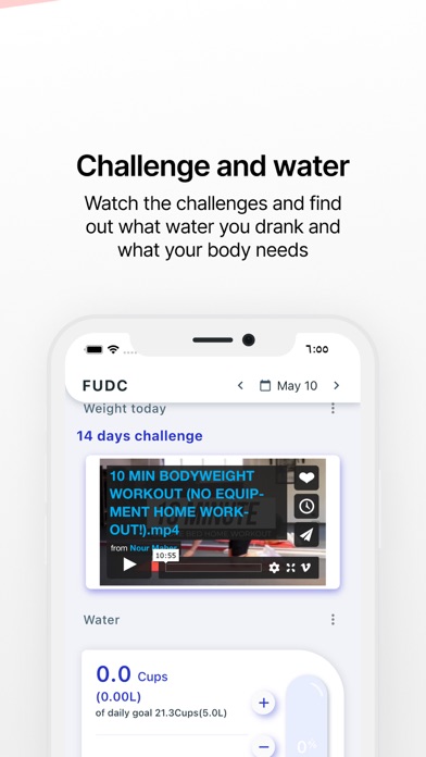 FUDC - متابعة رجيم و سعرات Screenshot
