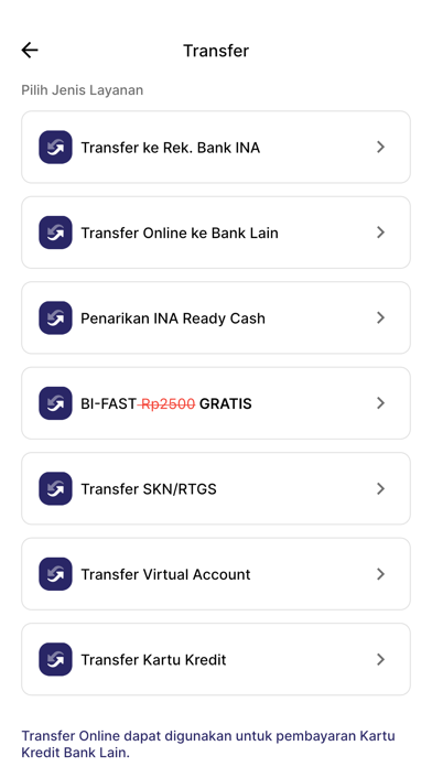 INA Mobile Banking Screenshot