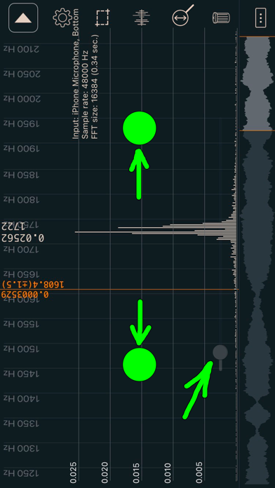 Screenshot #1 pour Sound Spectrum Analysis