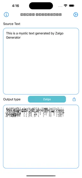 Game screenshot Zalgo Generator mod apk