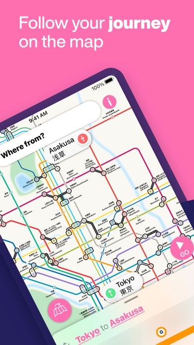 Tokyo Metro Subway Map Screenshot