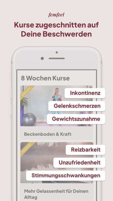 femfeel: Die Wechseljahre App Screenshot