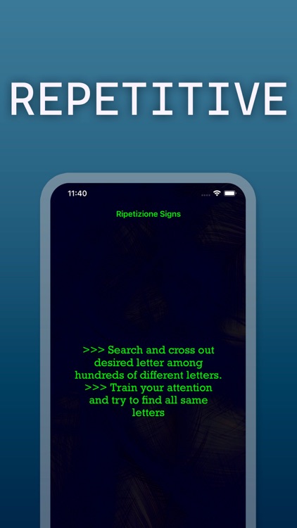 Ripetizione Signs and Beyond