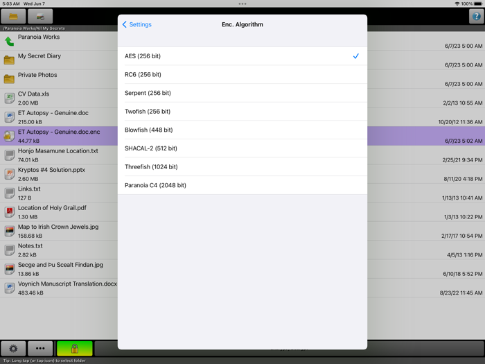 Paranoia File Encryption PRO