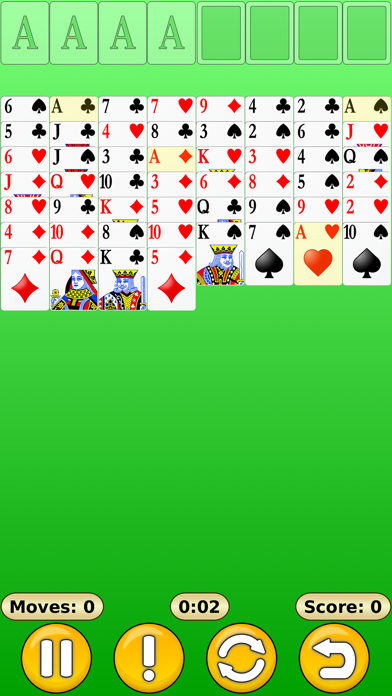 FreeCell Solitaire ~ Card Game Screenshot