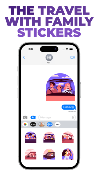 Screenshot #1 pour The Travel with Family sticker