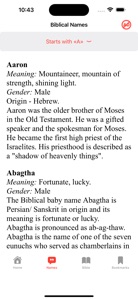 Biblical Names with Meaning screenshot #4 for iPhone