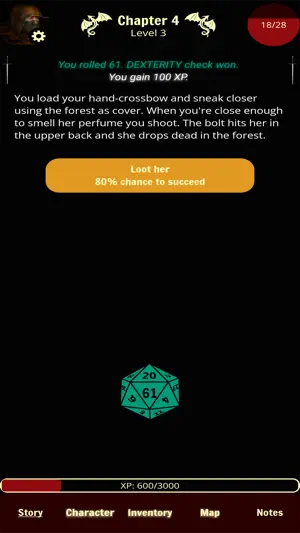 Forgotten: D&D style text RPG screenshot 3