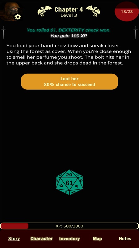 Forgotten: D&D style text RPG screenshot 3