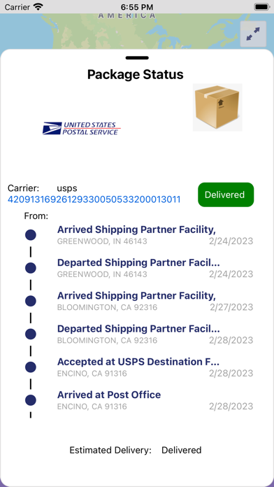 ShipmentsFree Screenshot