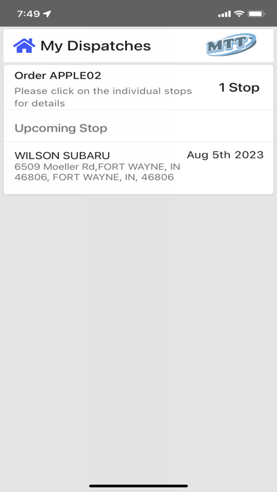 My Truckin' Mobile App Screenshot