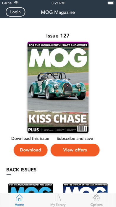 MOG Magazine. Screenshot