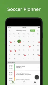 soccer schedule planner iphone screenshot 1