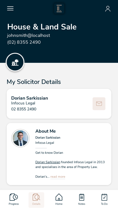 Infocus Legal Screenshot