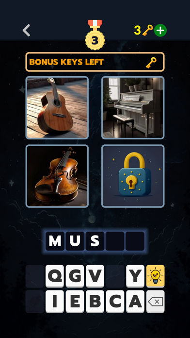 4 Pics 1 Word - Thinking Games Screenshot