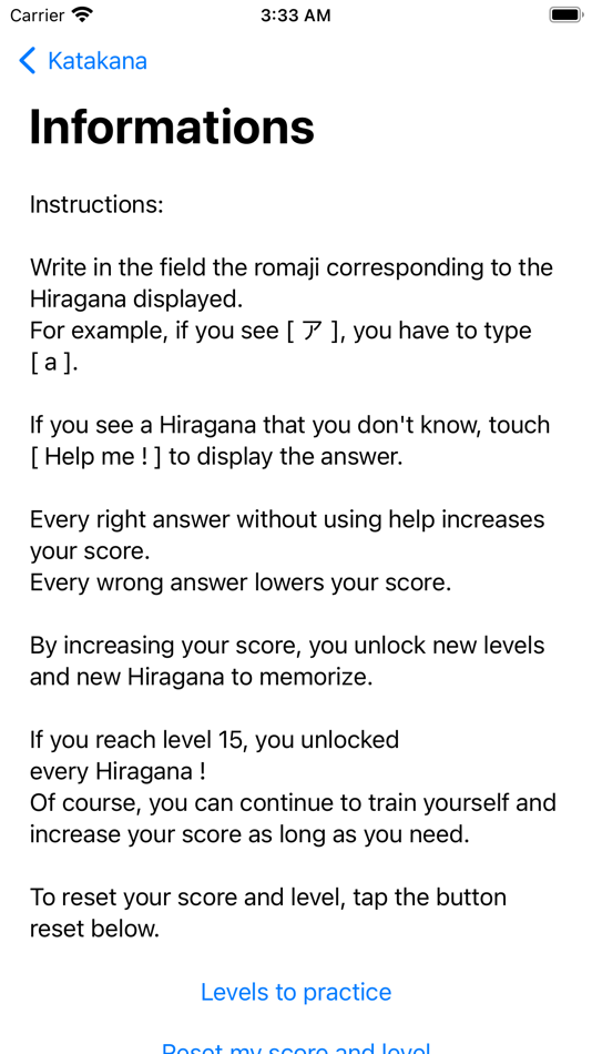 #4. Katakana : learn and memorize (iOS) By: Raphael Wach