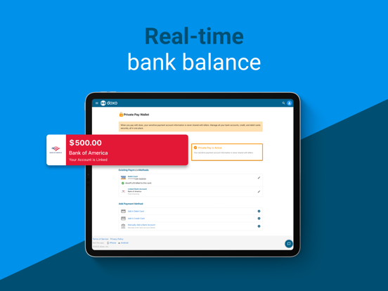 doxo Bill Pay and Reminders iPad screenshot 9 - Finance app