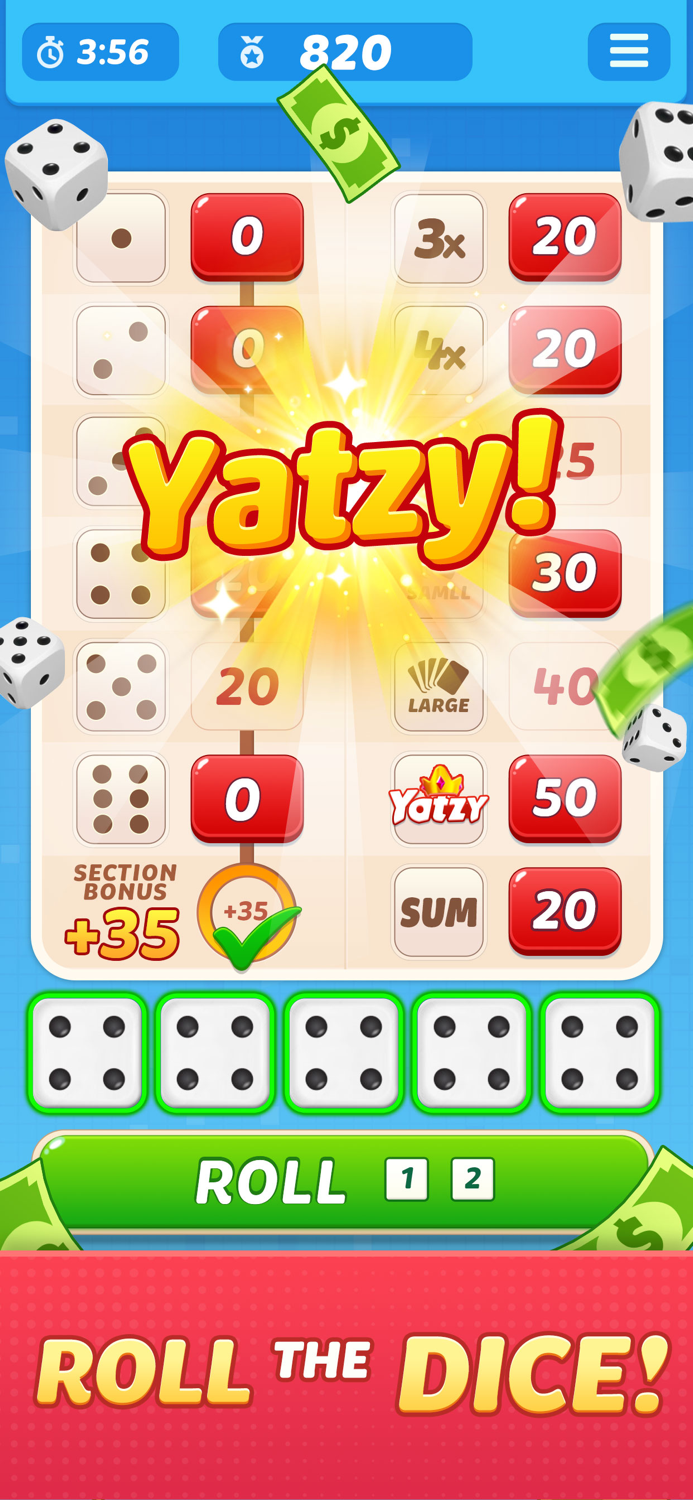 Yatzy Win Cash