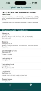 Opioid Calculator screenshot #5 for iPhone