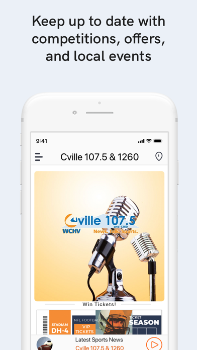 Cville 107.5 & 1260 Screenshot