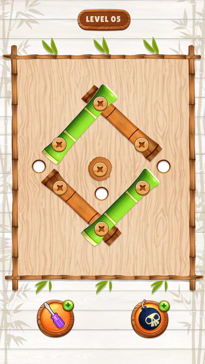 Bamboo Nuts  Bolts Puzzle