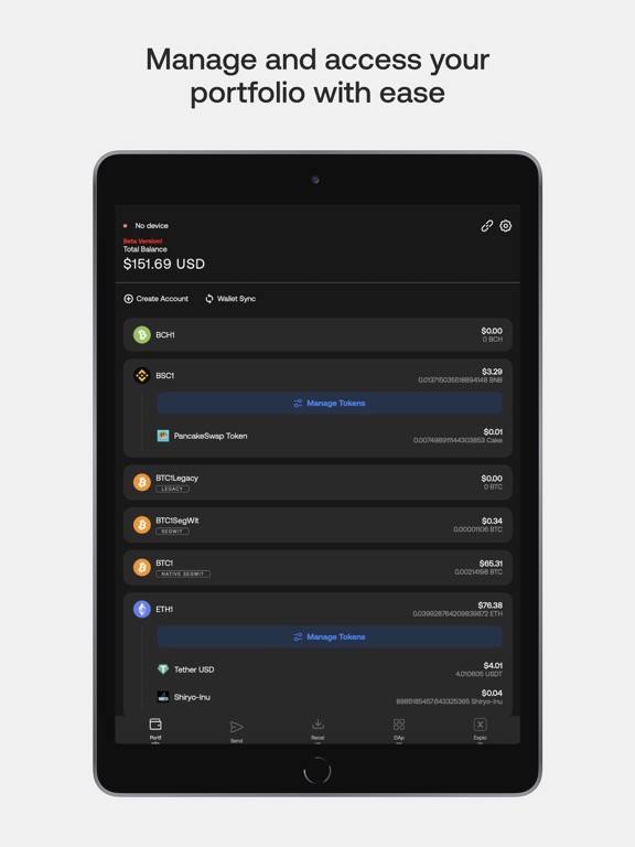Screenshot #4 pour SecuX Mobile