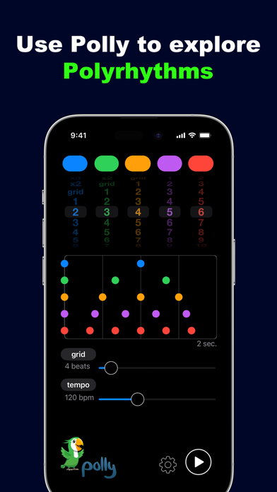 Polly - Polyrhythmic Metronome Screenshot