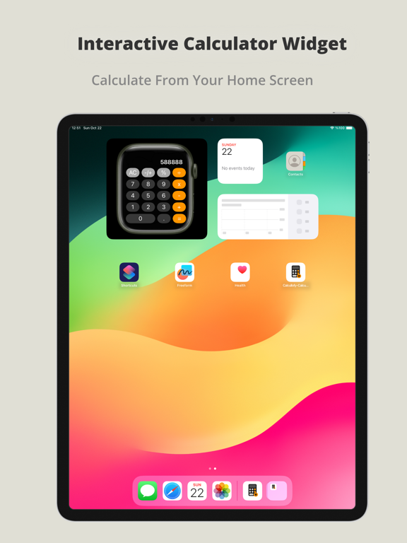 Screenshot #4 pour Calcullofy - Calculator Widget