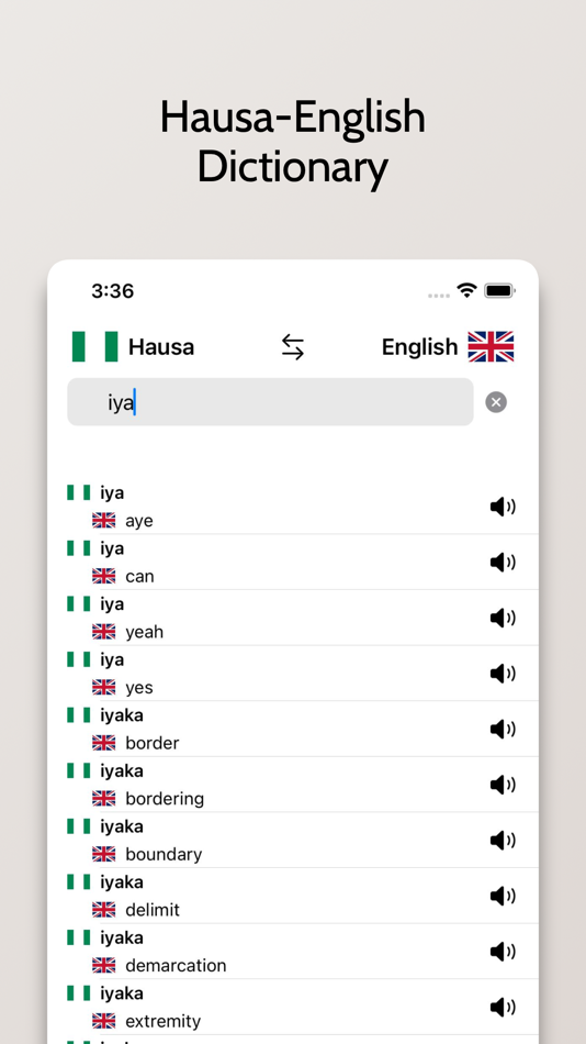 #4. Hausa-English Dictionary (iOS) Podle: FB PUBLISHING LLC