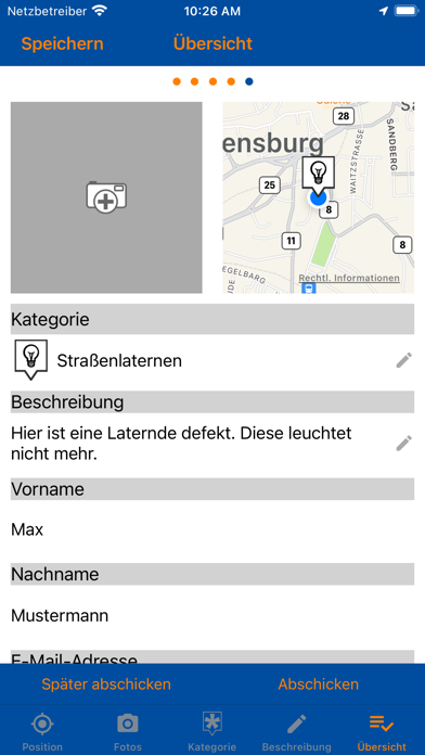 Mängelmelder Flensburg Screenshot
