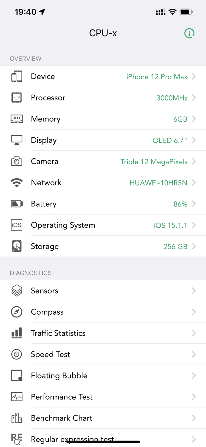 CPU-x Dasher z Battery life