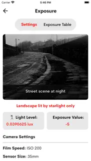 long camera exposure calc... iphone screenshot 2