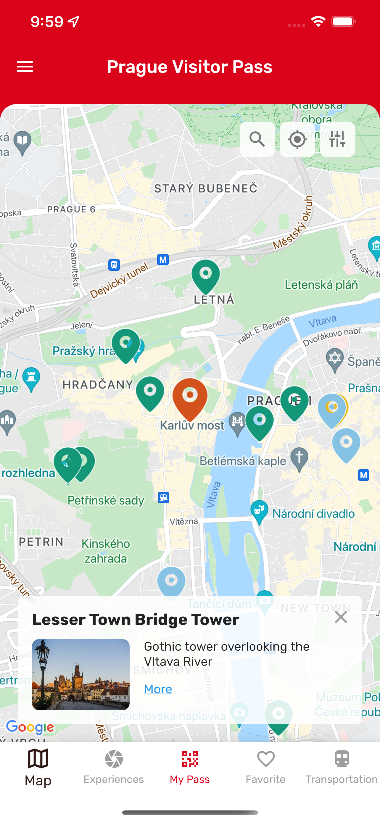 Prague Visitor Pass screenshot 2