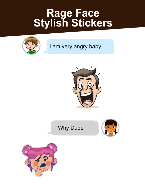 Screenshot #6 pour Rage Faces Stickers Pack