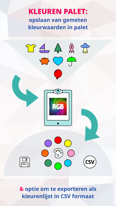 ColorMeter RGB Colorimeter iPhone app afbeelding 8