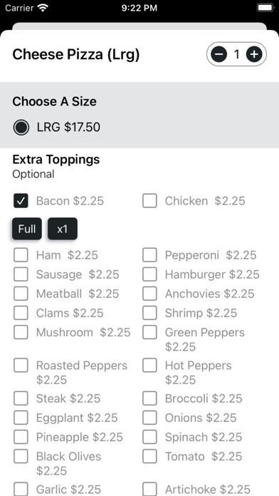Roma Pizza CT - Restaurant Screenshot